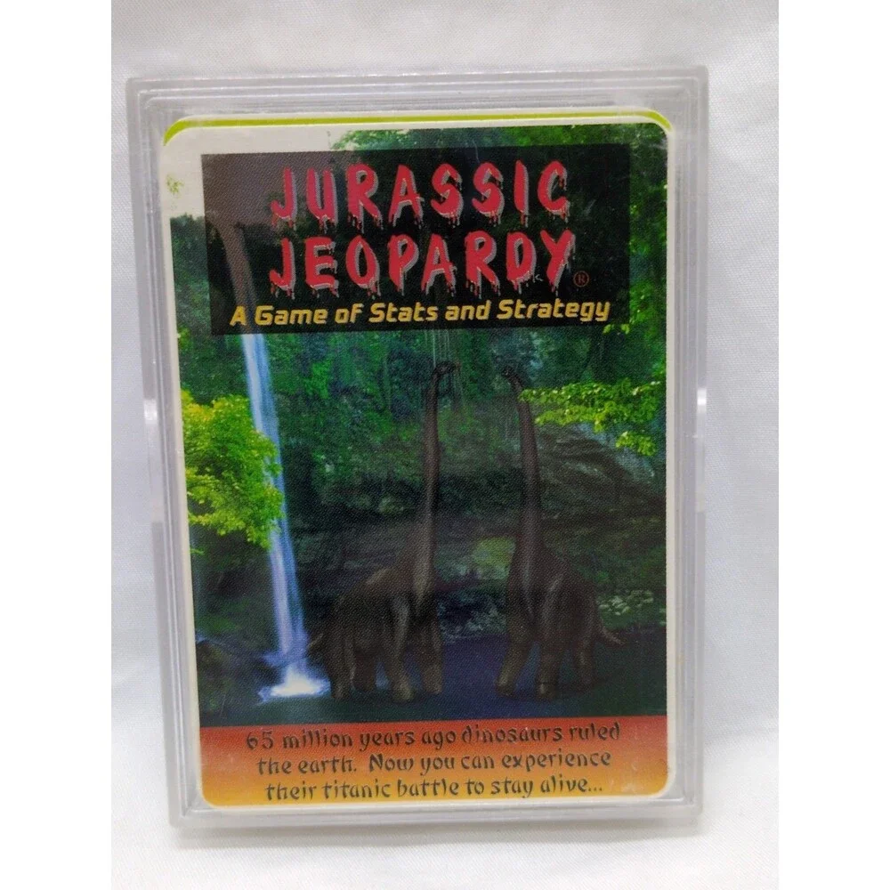 1993 Jurassic Jeopardy A Game Of Stats And Strategy Card Game